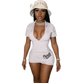 Print Letter Graphic Jumpsuit